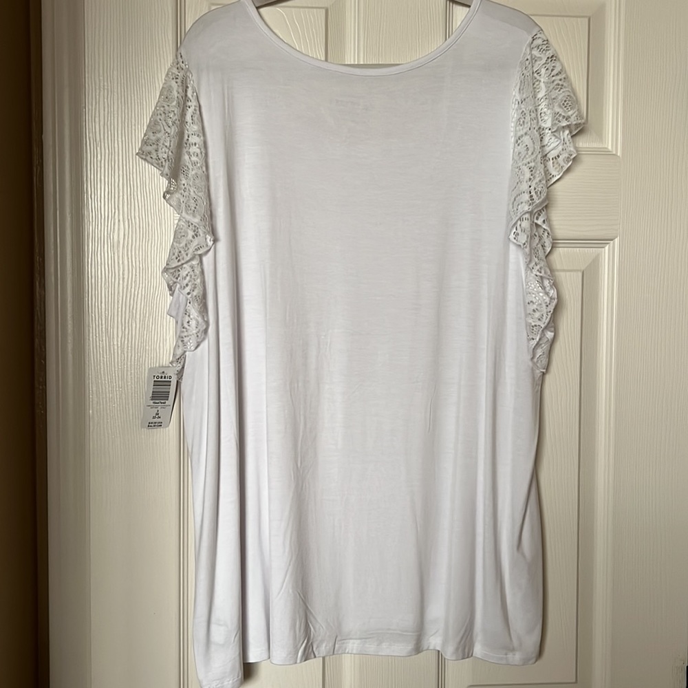 Torrid Flutter Sleeve Top - Picture 6 of 7
